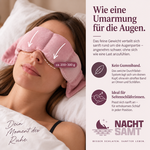 Nachtsamt Schlafmaske zum Durchschlafen